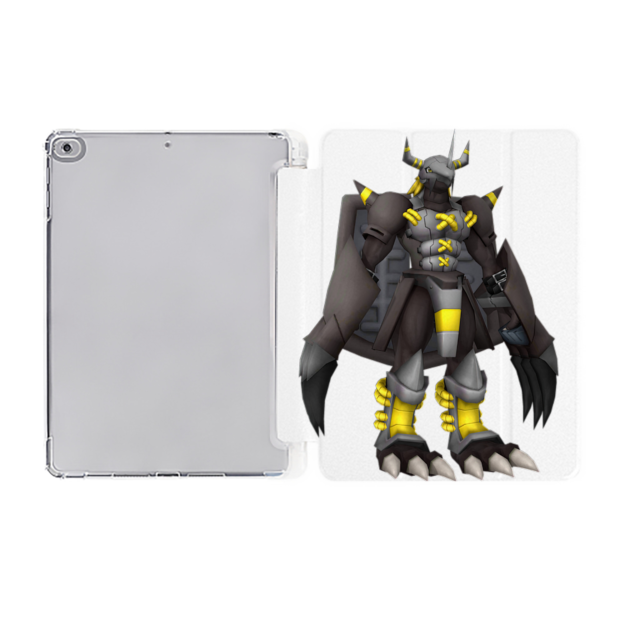 （画像用） Digimon デジタルモンスター/デジモン IPad ケース ペン収納付き 三つ折りスタンド PUレザー×シリコン 対応機種9.5/10.5/10.9インチ